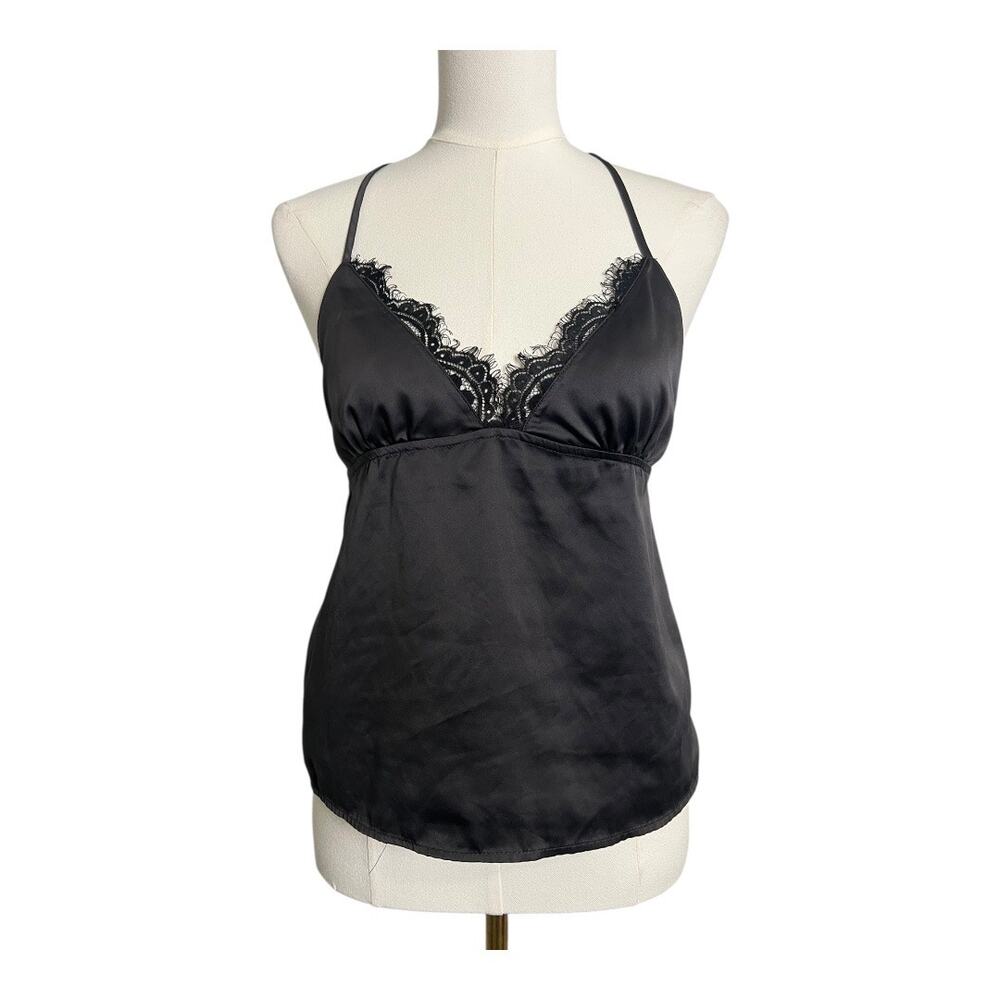 Playful Promises x Underclub Dark Coquette Top Blouse Shirt Lace Girly Romantic